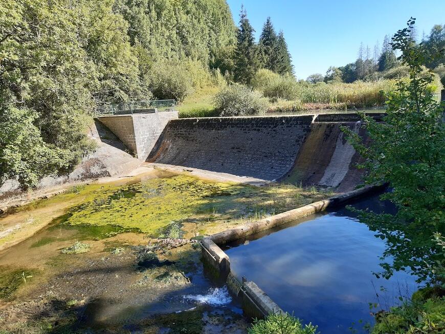Le barrage du Moulin du Saut Le barrage du Moulin du Saut
